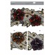 Bestickte Borte mit Blumen, Perlen und Pailletten