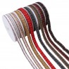 Irisierendes Jacquardband mit Wellenmuster