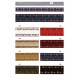 Irisierendes Jacquardband mit Wellenmuster