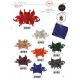 flower brooch rhinestones