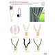Braided cord magnetic curtain tieback with beads