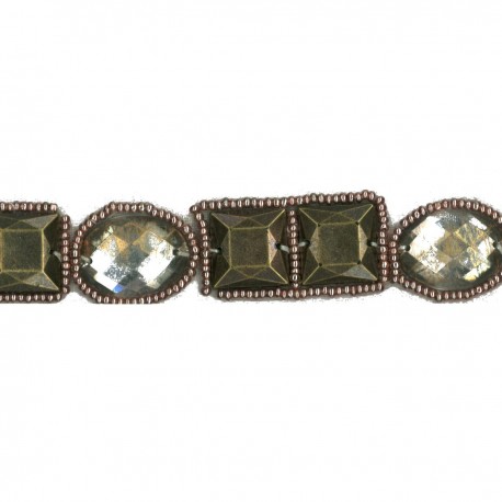 stephanoise S9778 - GALON FANTAISIE METAL PERLES