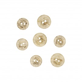 BOUTON NACRÉ ÉPINES DE PIN