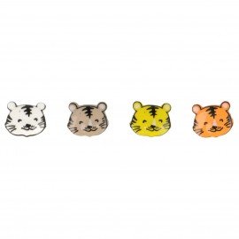 Tiger Kopf Knopf