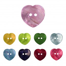 BOUTONS NACRE COEUR