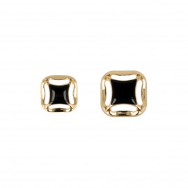 Gold/black jewelry button