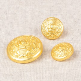 flacher goldener Knopf