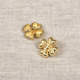 BOUTONS METAL TREFFLE 4 FEUILLES