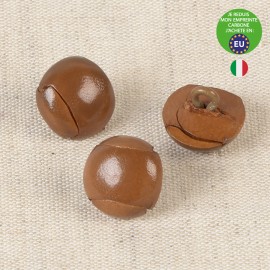 Real Leather button