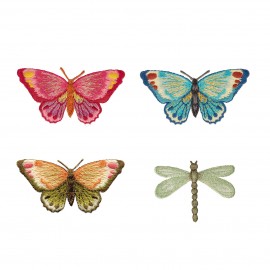 m b dragonfly and butterfly patch