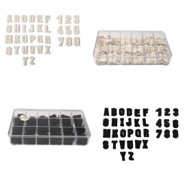 Set di lettere e numeri in scatola ×216 pezzi