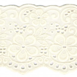 EYELET LACE TRIM 100MM