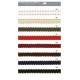 Flat gold-edged trim