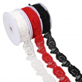 BRODERIE ROSES SUR TULLE