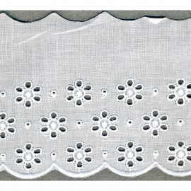 EYELET LACE TRIM 75MM