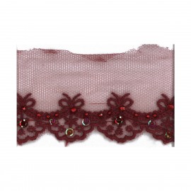 BRODERIE/TULLE STRASS PAI