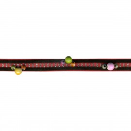 GALON VELOURS PERLES