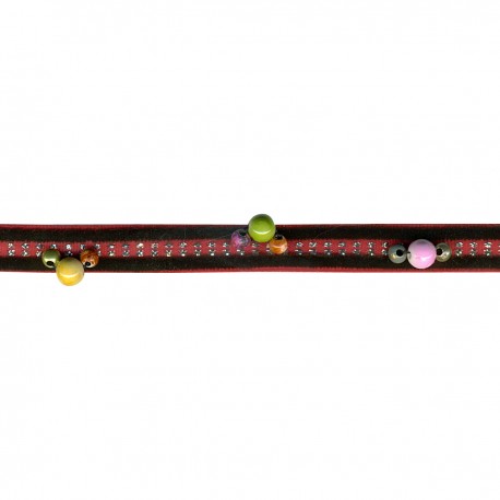 stephanoise S9921 - GALON VELOURS PERLES