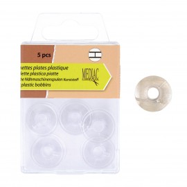 FLAT PLASTIC BOBBINS *5P