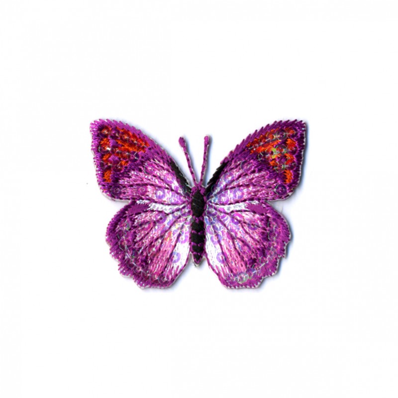 Épingle Papillon à Paillettes Et émail Jaune, Rose, Bleu - Broche Animalière