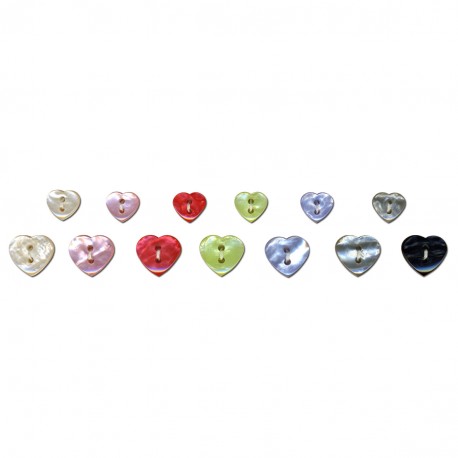 stephanoise M60626 - BOUTON COEUR IRISE 2 TROUS
