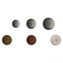 ROUND POLISH.METAL BUTTON