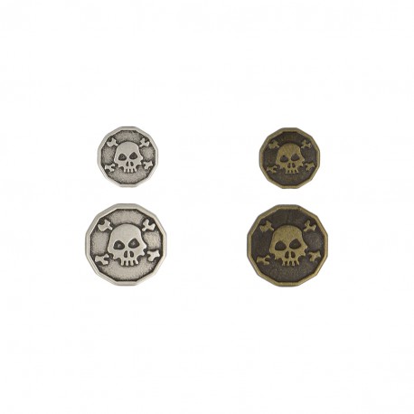 stephanoise M50173 - BOUTON OCTOGONAL TETE DE MORT