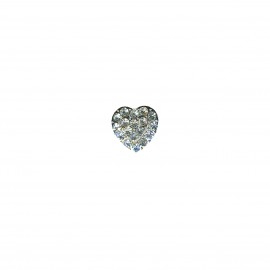 RHINESTONE BUTTON HEART