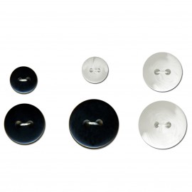 ROUND FLAT BUTTON 2 HOLES