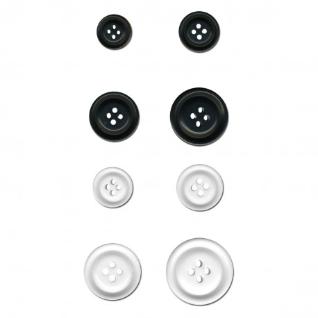 stephanoise M60607 - BOUTON BORD ARRONDI 4 TROUS