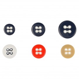 4-HOLE TWO-COLORED BUTTON