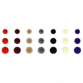 BOUTON FOURRURE UNIE