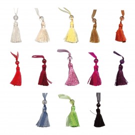 SMALL TASSEL PEARL/ORGANDY