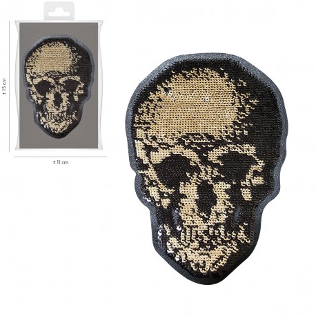 stephanoise M11706 - XL ECUSSON TETE DE MORT THERMOCOLLANT