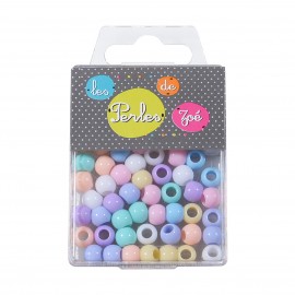 PLASTIC BEADS 6*8MM 13GR