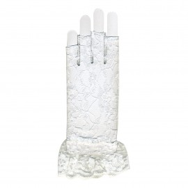 LACE FINGERLESS GLOVES *3