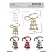 MATTE CURTAIN TIEBACK WITH TASSELS X6