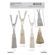 TIEBACK1TASSEL PYRAMIDE*6