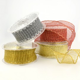 GRID METALLIC RIBBON