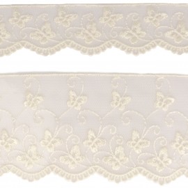 RICAMO/TULLE FARFALLA