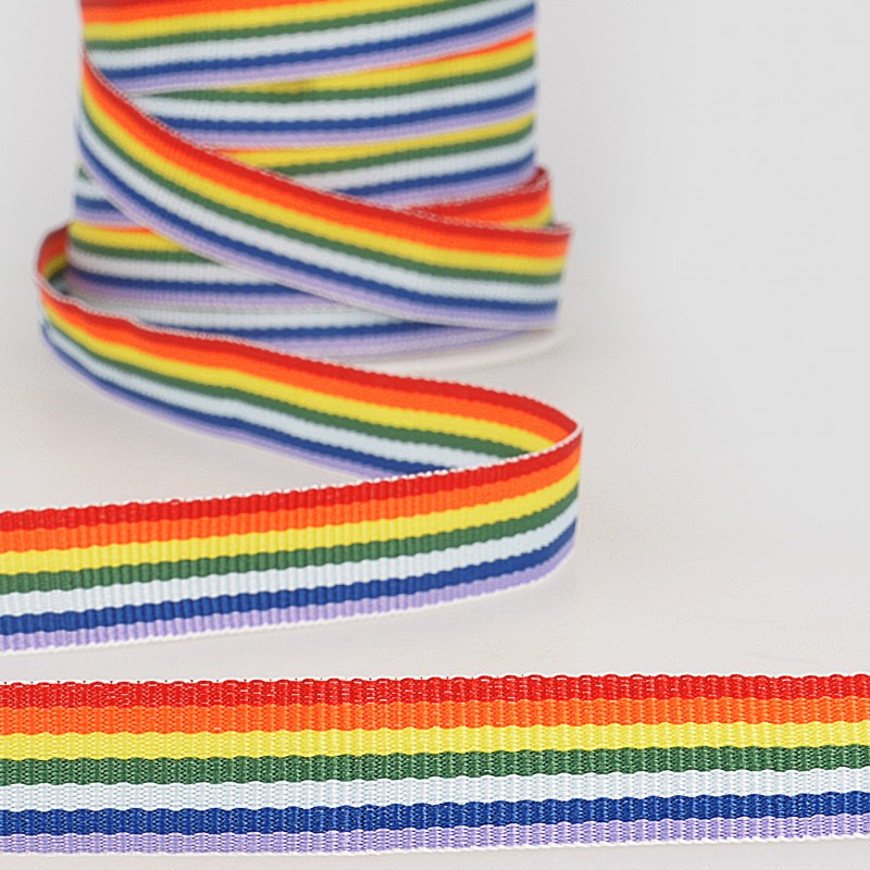 Band Regenbogen Auf Rolle 25 Mm 10 Meter