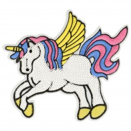 XL ECUSSON PATCH LICORNE SEQUINS