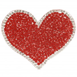 XL HEART STRASS PATCH