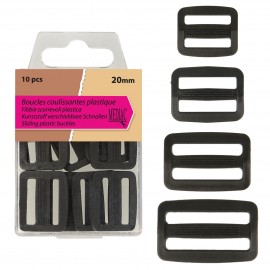 SLIDING PLASTIC BUCKLES 20MM*10