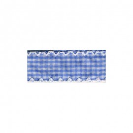 SCALLOPED GINGHAM RIBBON