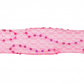 SEQUINS RIB./WIRED TULLE