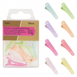 ALLIGATOR PLASTIC CLIPS 45MM*10PC