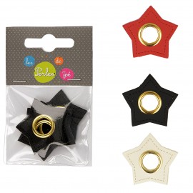 EYELETS PATCH STAR 10MM*4