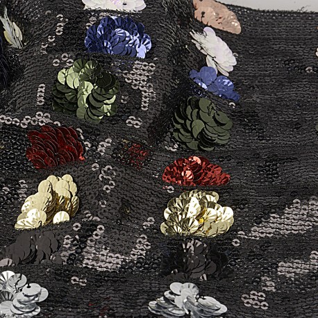 stephanoise S11096 - GALON PAILLETTES FLEURS