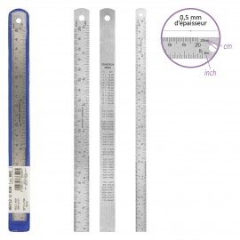 REGLE EXTRA PLATE 20CMX15 MM